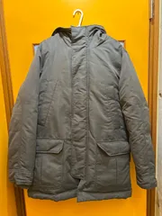 A【A31-02】◇ GAP サイズM ダウンジャケット　グレー　メンズ