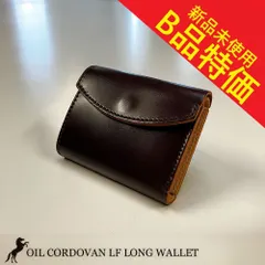 【B品特価　新品未使用】 新喜皮革 オイルコードバンフラップミニウォレット 日本製 0422QG