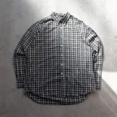 old GAP 80s 90s button down L/S Check Shirt／ギャップ 80s 90s ボタンダウン L/S チェックシャツ [M010325]