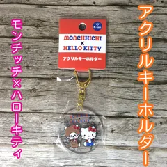 b407【新品・未使用品】モンチッチ＆ハローキティ アクリルキーホルダー コラボ 集合 Sanrio キャラクターグッズ セキグチ 平成レトロ バッグ かばん 目印 品薄 人気 コレクション キーリング チャーム 鍵 カニカン付き 女の子 ペア プレゼント