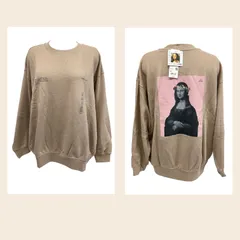 2  F-015-413  未使用　UNIQLO　ユニクロ　WOMEN ルーヴル美術館 スウェットシャツ （長袖）  Beige   ベージュ