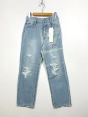 新品 PAGEBOY ページボーイ ダメージ クラシックストレート デニムパンツ size25/青 ■■レディース