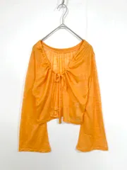 CIAOPANIC チャオパニック CPZ1022106A0003 定価4290円 シアー2way カーディガン sizeONE/オレンジ ■■レディース