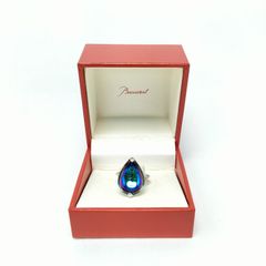 美品・箱付】バカラ／タンゴ スカラビー クリスタル リング／15号