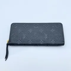 【中古】LOUIS VUITTON　M60171 ポルトフォイユ クレマンス モノグラム アンプラント　ブラック　ルイヴィトン[17]