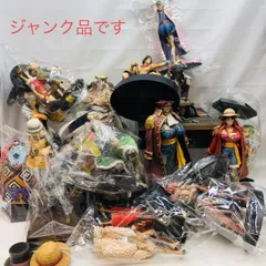 【中古】ジャンク)ワンピースフィギュア まとめ ジャンク品 汚れかなり有 状態悪 欠品べたつき破損あり 現品現状渡し[22]
