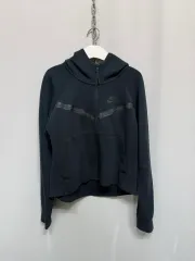 ナイキ テックフリース ブラック ジップアップ フーディー