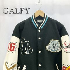 ☆GALFY ガルフィー わんわん大学ジャケット 改 スタジャン でかロゴ 