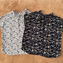 ロペピクニック　 前後スタンドフリルブラウス　2枚セット