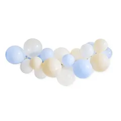 装飾 バースデー ウェディング 結婚式 予備風船あり 誕生日パーティー バルーンガーランドキット (パウダーブルー) 誕生日飾り付けセット ハナメイ