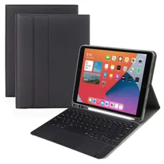 全面保護 スタンド機能 ペンシル収納 タッチパッド搭載 脱着式 ブラック 兼用bluetoothキーボードカバー ipad第7/8/9世代/air3/pro10.5 キーボードケース 10.2 iPad