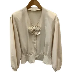 ♪♪INGEBORG インゲボルグ レディース シャツ ブラウス リボン  アイボリー