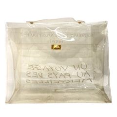 HERMES エルメス ビニールケリー ハンドバッグ クリア 1997年限定