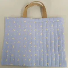 星と月のデザイン手提げバッグ