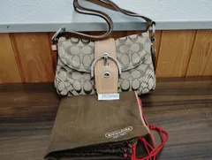 【2623H60】 COACH コーチ  ショルダーバッグ 肩掛け シグネチャー ソーホー　中古