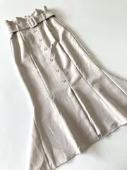 MISCH MASCH ミッシュマッシュ  定価9020円 ベルト付き  マーメイド スカート size36/ピンク■■レディース