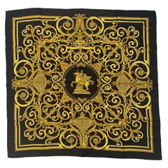 H*M様 HERMES　エルメス　カレ90　スカーフ　チュイルリー公園 エルメス スカーフ カレ90 LA PROMENADE DU MATIN 朝の散歩 箱 SILK100