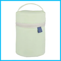 【在庫処分】持ち運びに便利 保温力UP Sサイズ250?400ml用 カトラリーポケット付き 本体丸洗いOK スープジャーポーチ お弁当ポーチ エアリーグリーン 象印 SW-PC01-GM