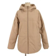 アンダーアーマー UNDER ARMOUR インサレーテッド フルジップ フーディー 中綿 ジャケット ベージュ L 260108E ■FF