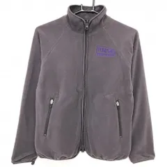 【美品】パーリーゲイツ インナージャケット グレーパープル系 フリース 裏地付 胸ロゴ  レディース 0(S) ゴルフウェア PEARLY GATES