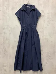 美品 OLIVE des OLVE オリーブデオリーブ 246982-1 配色ステッチ スキッパー ワンピース sizeF/紺 ■◆ レディース