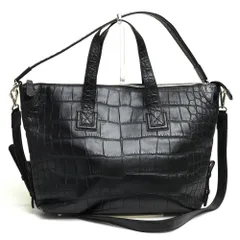 レザージュエルズ／LEATHER JEWELS バッグ トートバッグ 鞄 ハンドバッグ レディース 女性 女性用 レザー 革 本革 ブラック 黒  17N06 MERIDIANA 2WAY ショルダーバッグ クロコ型押し