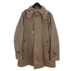 ナノユニバース nano universe The1st.Floor シャンブレー フーテッド コート 48 ベージュ アウター ■FF