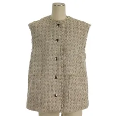 ユナイテッドアローズ A DAY IN THE LIFE UNITED ARROWS ツイード ベスト ベージュ系 F ■GY35
