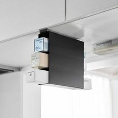 新品 送料無料 山崎実業 ラップスタンド tower タワー 戸棚下ラップホルダー 3段 10506 ブラック|沖縄発送不可【SPORTUS】