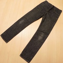 ミシカ☆MISHKA☆黒ボタンフライスリムストレート☆34☆ウェスト約89cm 