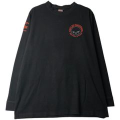 希少 90s ハーレーダビッドソン フレイムス スカル ロンT - メルカリ