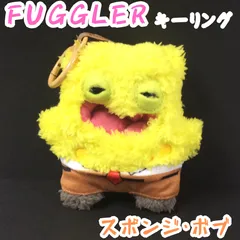 b411【新品・未使用品】FUGGLER ファグラー キーリング スポンジ・ボブ Fuggler モンスター ぬいぐるみ キーホルダー キモかわ マスコット バッグ リュック 可愛い ぬい活 推し キャラクター 大人気 お土産 プレゼント