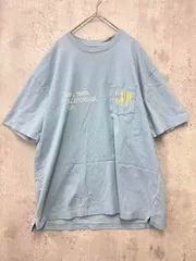 GAP ギャップ バックプリント ビッグロゴ Tシャツ sizeL/ブルー ■■ メンズ