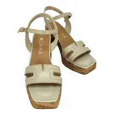 ダイアナ DIANA コルクヒール サンダル  レディース  22 1/2