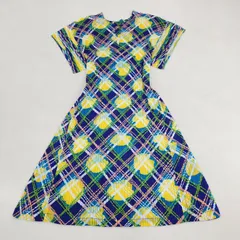 美品  PLEATS PLEASE ワンピース プリーツプリーズ　チェック　総柄　マルチカラー　プリーツ　サイズ3　Lのサムネイル
