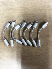 【現状品】 Apple アップル 純正 Lightning to 3.5mm ヘッドフォンジャック 変換アダプター A1749 7点まとめ
