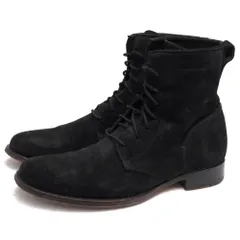 ブッテロ／BUTTERO レースアップブーツ シューズ 靴 メンズ 男性 男性用スエード スウェード レザー 革 本革 ブラック 黒  B2233 レザーソール プレーントゥ