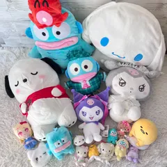 サンリオ ぬいぐるみ  Sanrio 大量まとめ売り タグあり多数 マスコット多数  ハンギョドン クロミ 18点セット 1800