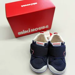 【正規品】ミキハウス　★セカンド ベビーシューズ★　10-9374-974　紺　13.5cm　新品(難あり)