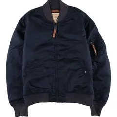 古着 民間品 アルファ ALPHA MA-1タイプ 中綿入り ミリタリー フライトジャケット メンズXL相当/eaa532098