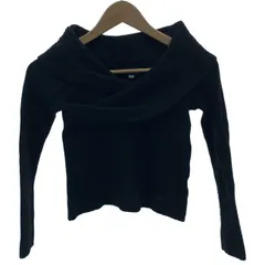 BURBERRY BLUE LABEL　セーター　長袖　ニット　トップス　オーバーネック　リブニット　無地　ワンポイント　古着　/4393