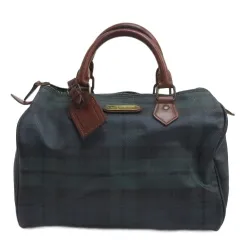 ポロ ラルフローレン POLO RALPH LAUREN ブラックウォッチ ミニボストンバッグ ハンド グリーン ■GY35