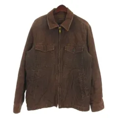 ギャップ GAP オールド コーデュロイ ジャケット ジップアップ M ブラウン ■FF