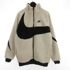 ナイキ NIKE リバーシブル スウォッシュ ジャケット フリース ホワイト ネイビー M