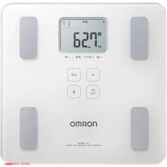 E2152◆未使用 オムロンヘルスケア 体重体組成計 カラダスキャン HBF-228T-SW シャイニーホワイト ダイエット アプリ管理 体重計 体組成計 体脂肪計 健康器具 家電