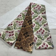 半幅帯 着物屋くるり 江戸紅型染め 正絹 紬 リバーシブル - メルカリ