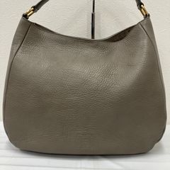 極美品✨【ヒロフ】オンディーナ ハンドバッグ シボ革 シルバー Hロゴ 