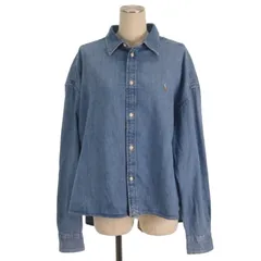 ポロ ラルフローレン POLO RALPH LAUREN シャンブレーシャツ 長袖 インディゴ L