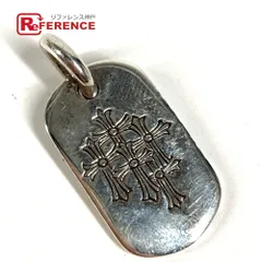 CHROME HEARTS クロムハーツ ペンダントトップ セメタリークロス ロゴ ドッグタグ SV925 シルバーのサムネイル