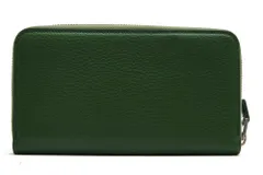 トムフォード／TOM FORD 長財布 財布 ウォレット メンズ 男性 男性用 レザー 革 本革 グリーン 緑  シボ革 シュリンクレザー 小銭入れあり ラウンドジップ ラウンドファスナー